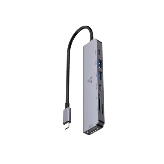 SBOX HUB 7u1 h-999 usb-c