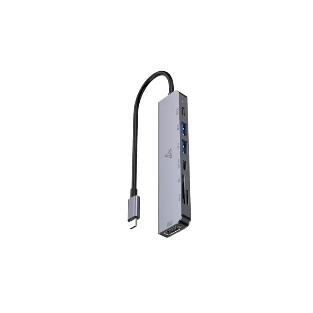 SBOX HUB 7u1 h-999 usb-c