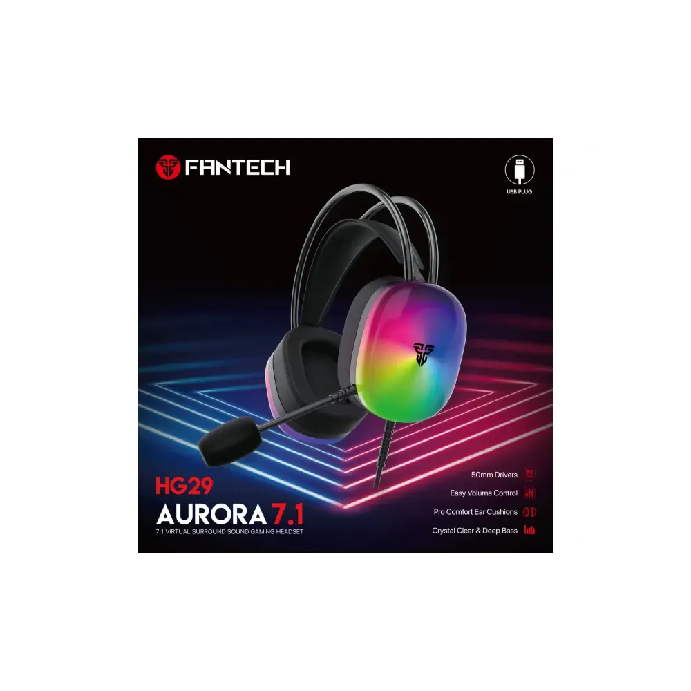 FANTECH 7.1 AURORA HG29 CRNE