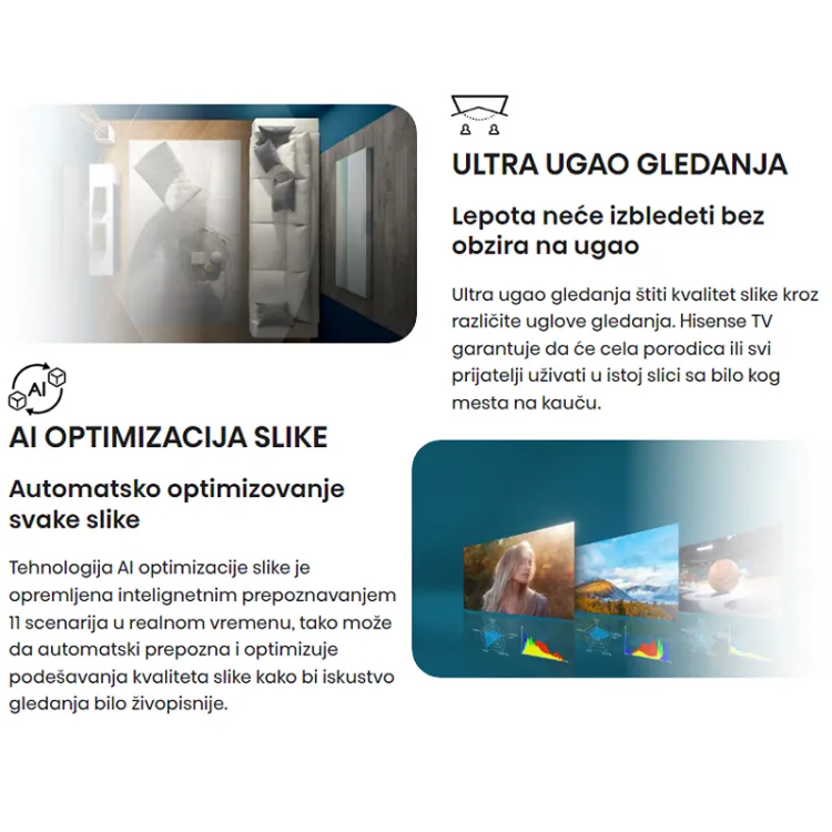 43 inča 43A6BG LED 4K UHD Smart TV outlet