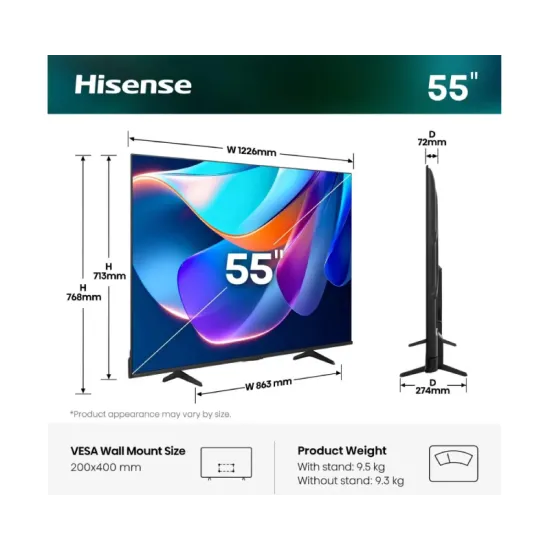 55 inča 55A6S 4K UHD LED Smart TV