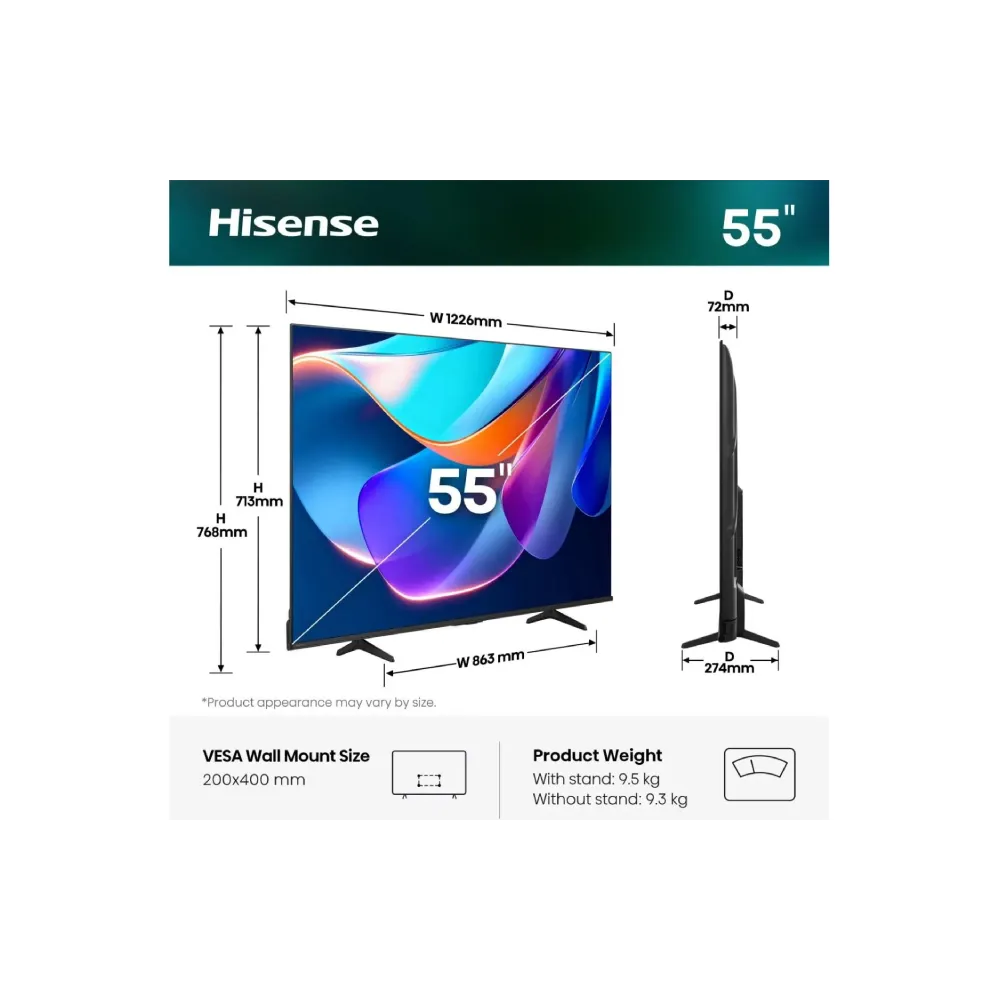 55 inča 55A6S 4K UHD LED Smart TV
