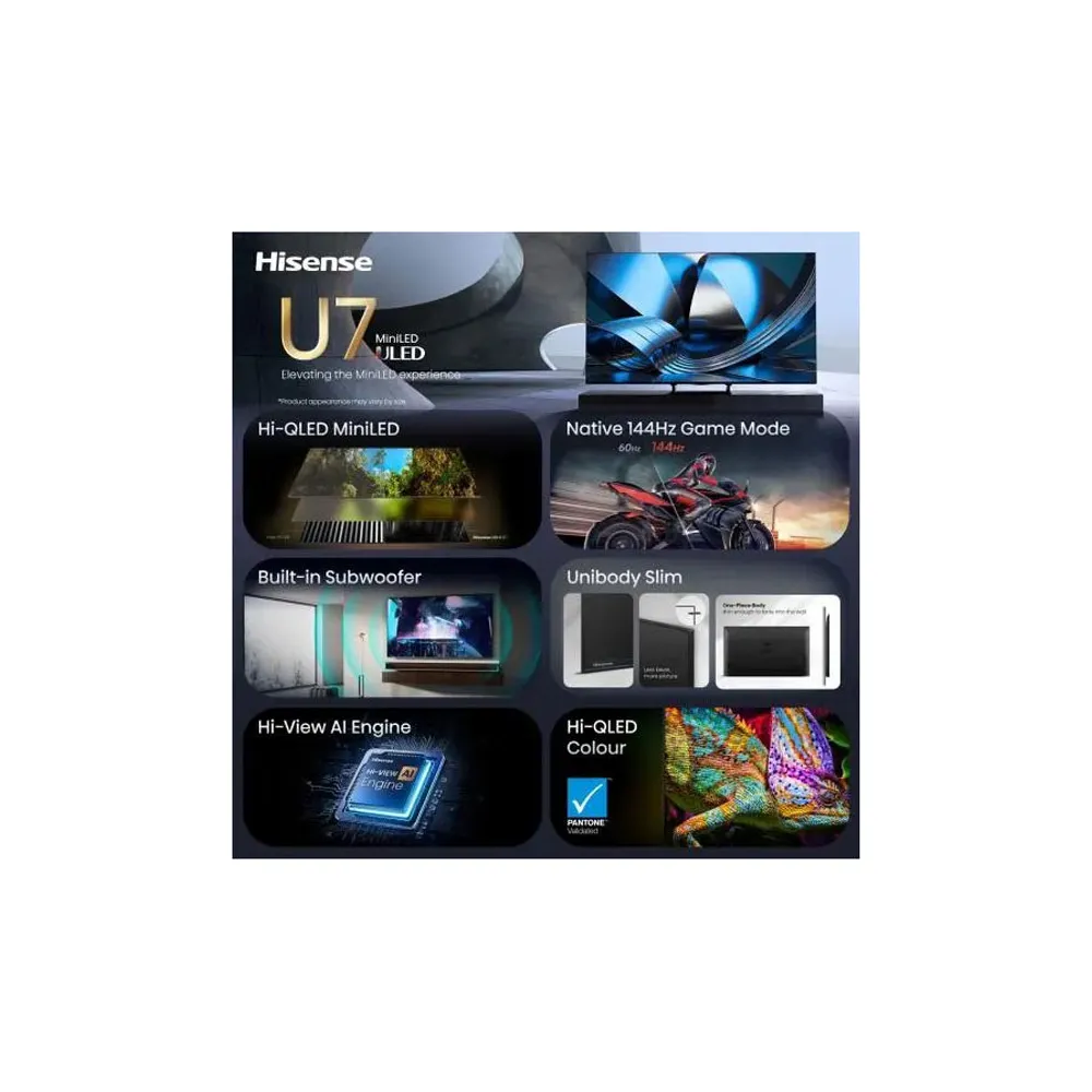 75 inča 75U7SE ULED Mini-LED 4K UHD Smart TV
