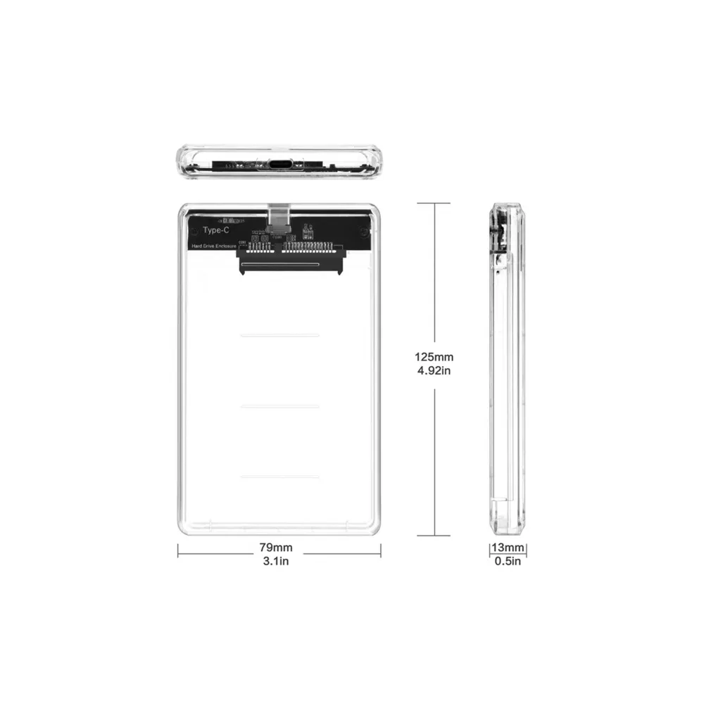 Adapter TIP-C na SATA BOX (2,5 Incha)