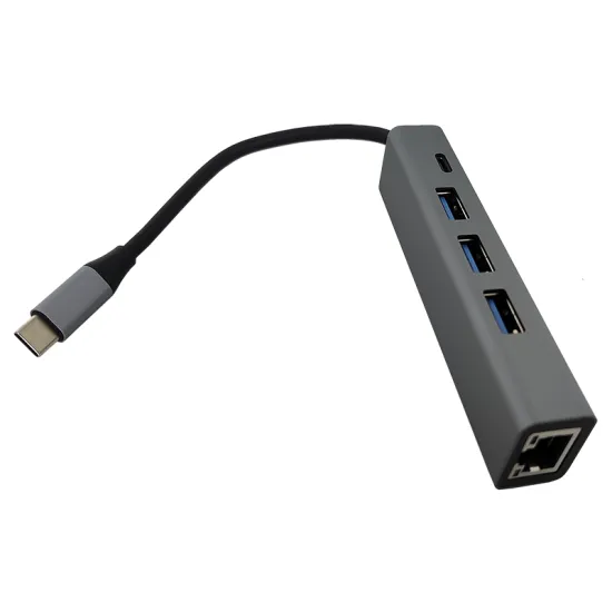 Adapter-konvertor TIP C na 3xUSB 3.0+TIP C+RJ45