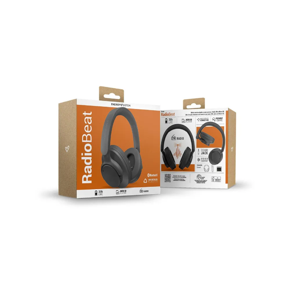 Black RadioBeat Bluetooth slušalice crne (M45974)