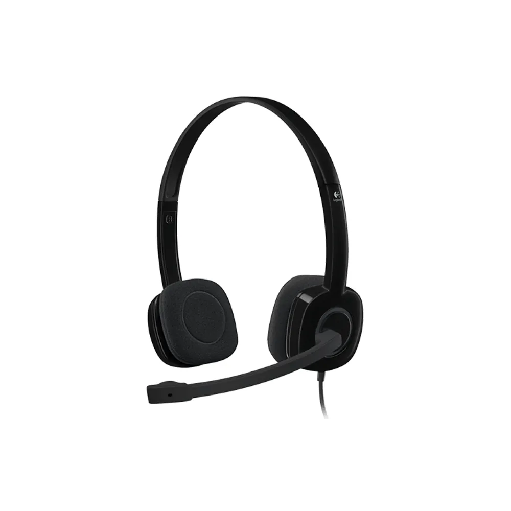 H151 Stereo Headset single jack slušalice sa mikrofonom crne