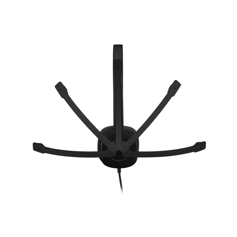 H151 Stereo Headset single jack slušalice sa mikrofonom crne