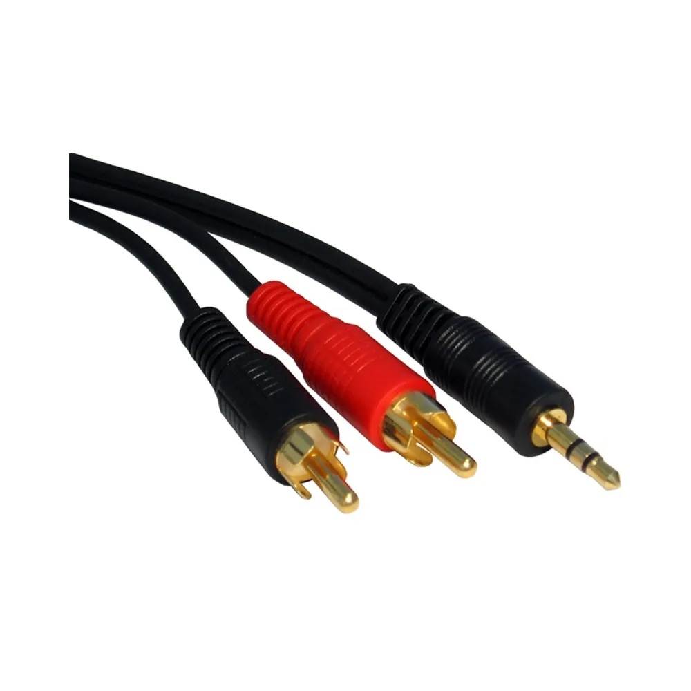 Kabl audio 3.5mm - 2xRCA 1.5m crni