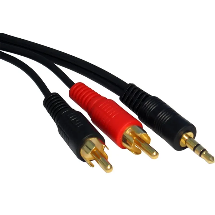 Kabl audio 3.5mm - 2xRCA 1.5m crni