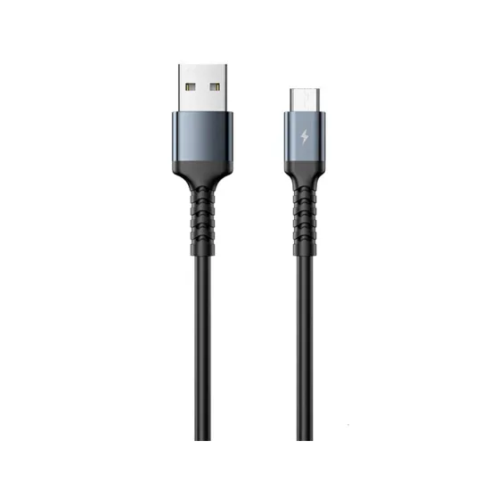 RC-C008 Micro USB Kabl 2.4A 1m crni