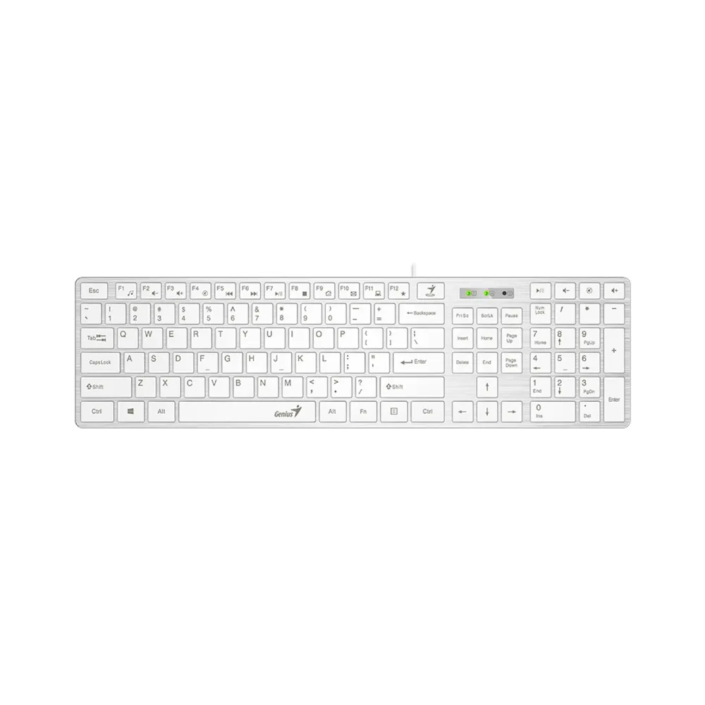 SlimStar 126 USB US bela tastatura
