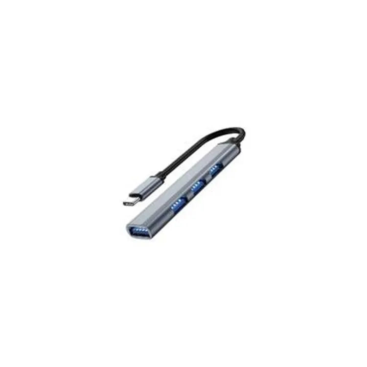 TIP C 3.1 HUB na 4 x HUB 3.0 sivi
