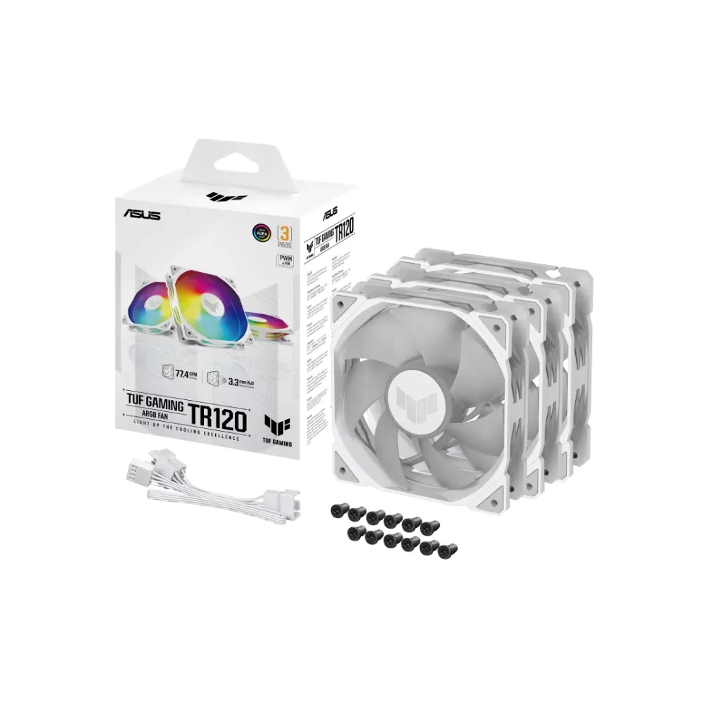 TUF GAMING TR120 ARGB WHITE EDITION 3IN1 ventilator