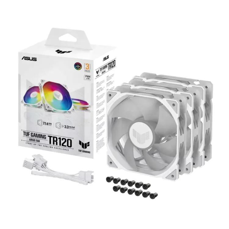 TUF GAMING TR120 ARGB WHITE EDITION 3IN1 ventilator