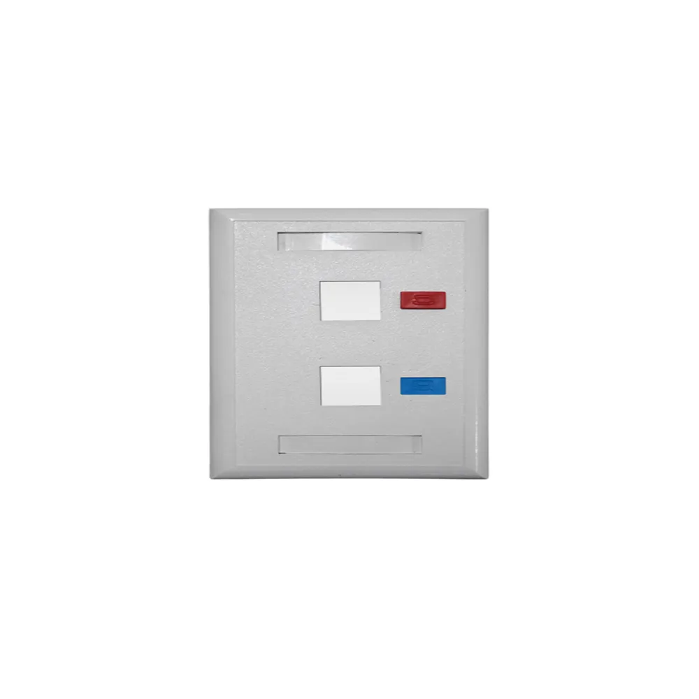Utičnica modularna, za 2 RJ45 modula, 120mm