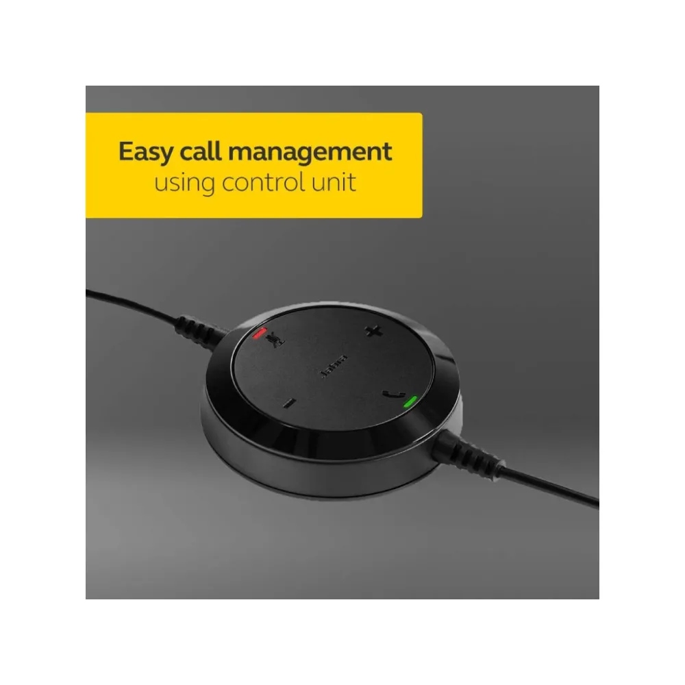 JABRA Evolve 20 MS Stereo Professional USB Headset, Noise-cancelling microphone