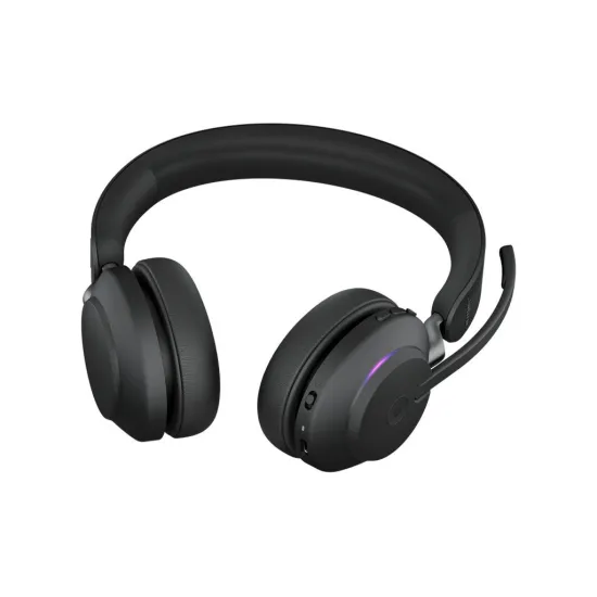 JABRA Evolve2 65 Stereo Wireless On-Ear Headset (Microsoft Teams, USB Type-C, Black)