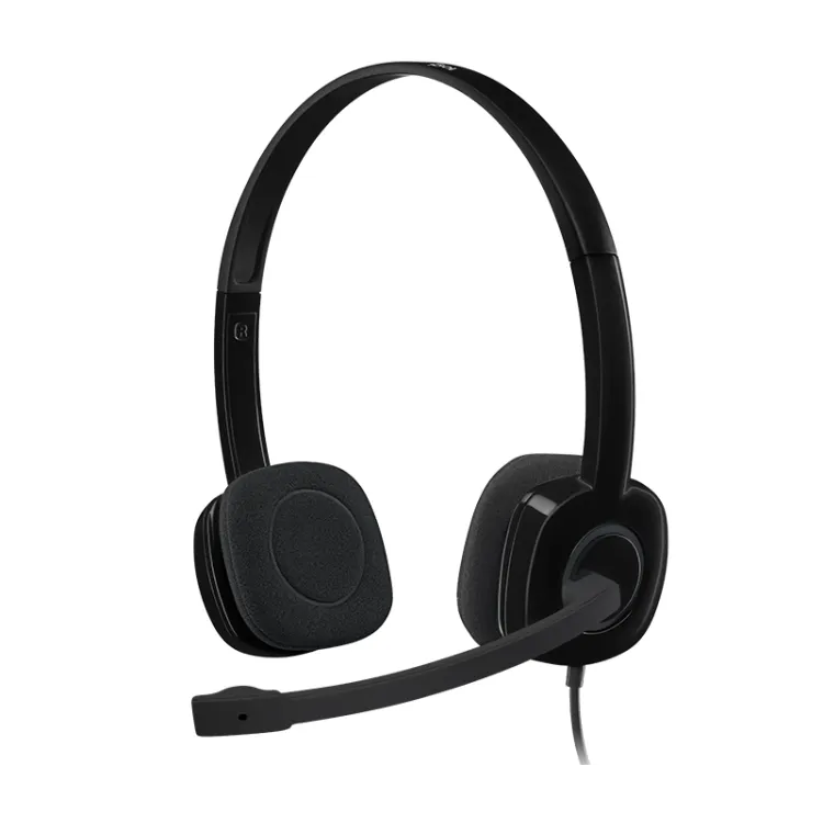 LOGITECH H151 Stereo Headset with Noise-Cancelling Mic, 3.5mm audio jack connection