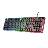 TRUST GXT 835 Azor Illuminated Gaming Keyboard, 3 combined LED color modes, 12 function keys