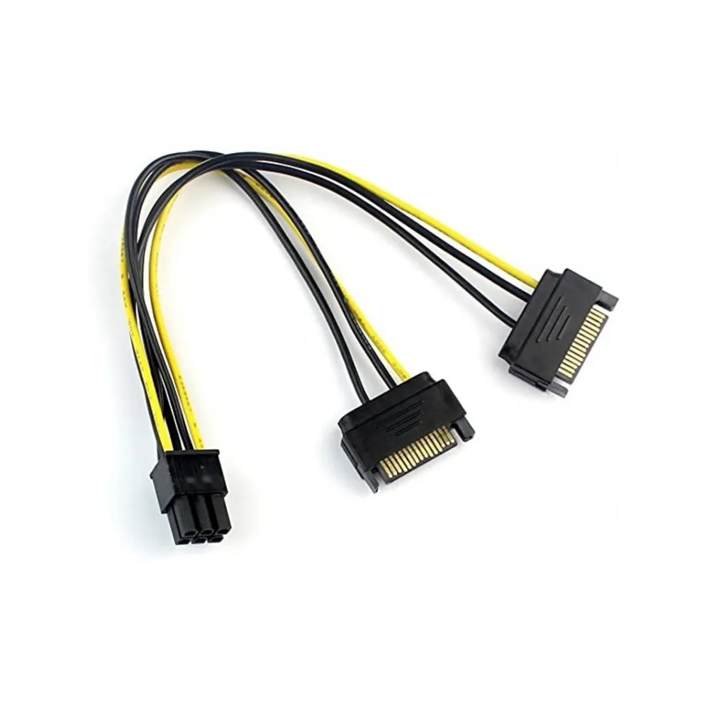 E-GREEN Adapter naponski za PCI Expess VGA (6-pin) - 2x Sata