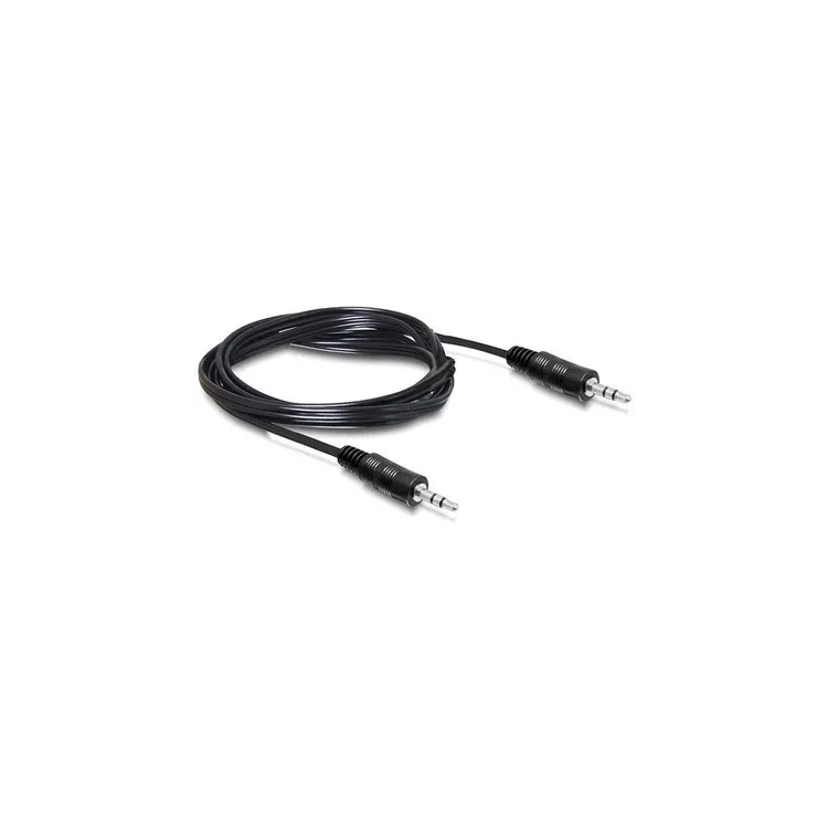 E-GREEN Kabl Audio 3.5mm stereo - 3.5mm stereo M/M 1.2 m crni