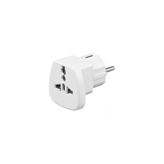 E-GREEN Adapter Euro utikač - UK utičnica bijeli
