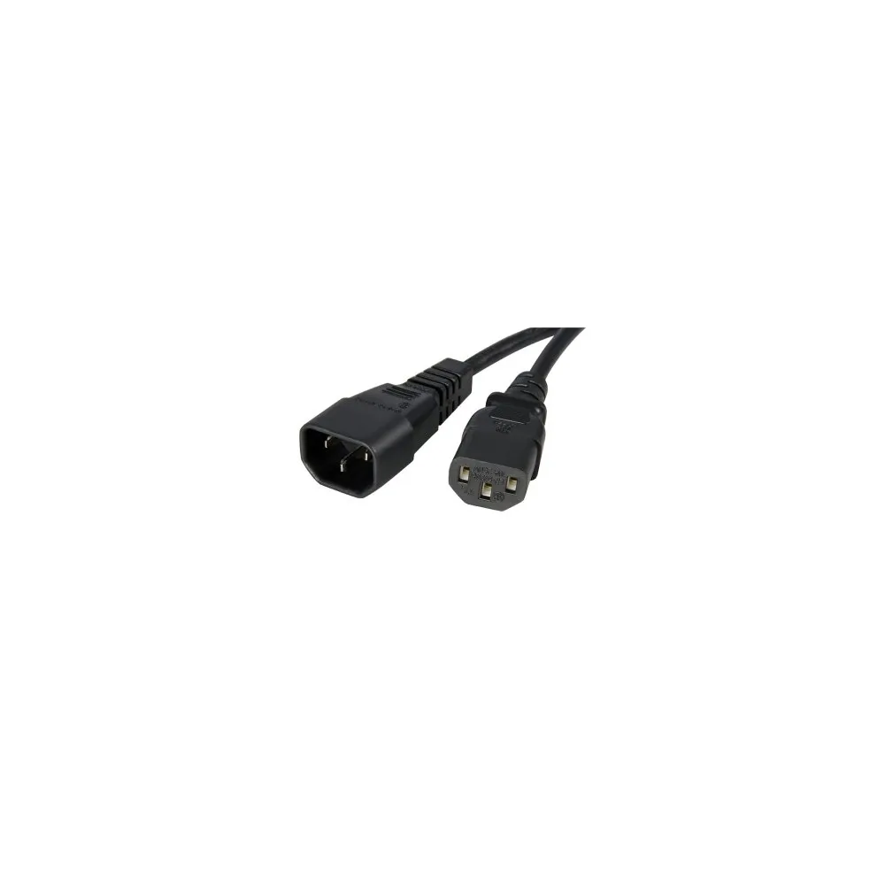 E-GREEN Kabl naponski C13 - C14 (UPS - PC) 1.8m crni
