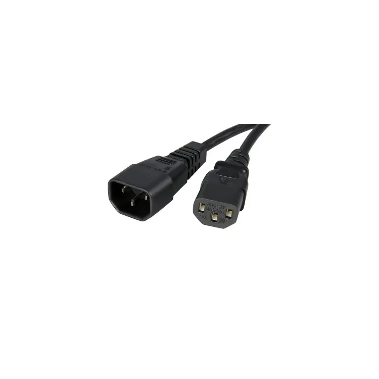 E-GREEN Kabl naponski C13 - C14 (UPS - PC) 1.8m crni