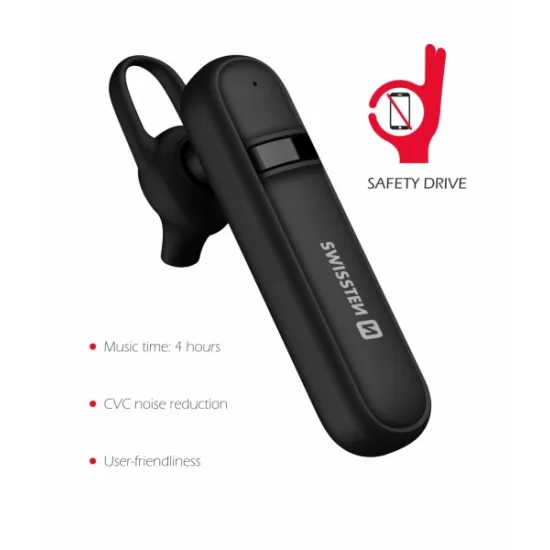Swissten Slušalice Bluetooth CALLER Black