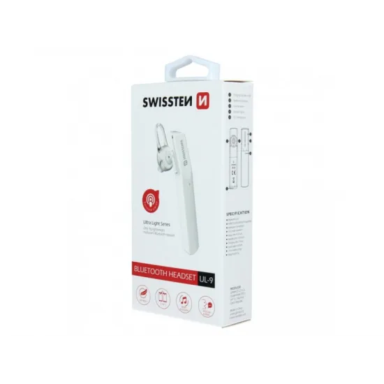 Swissten Slušalice Bluetooth Ultra Light UL-9 White