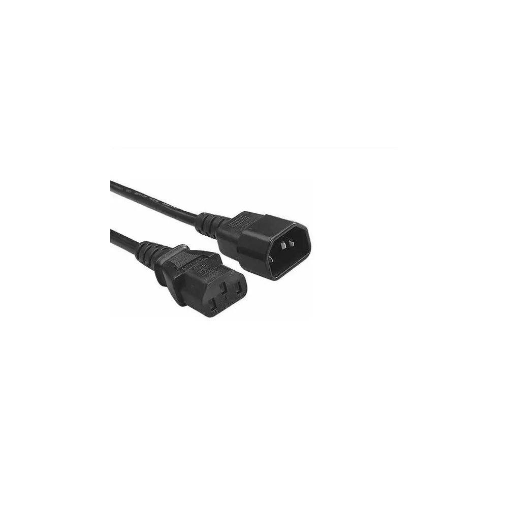 E-GREEN Kabl naponski C13 - C14 (UPS - PC) 3m crni