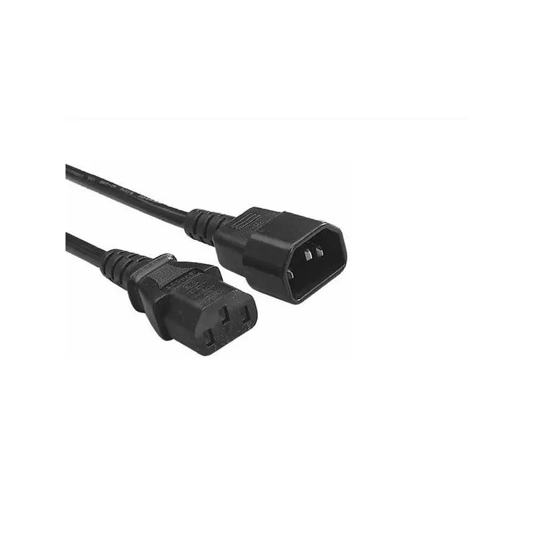 E-GREEN Kabl naponski C13 - C14 (UPS - PC) 3m crni