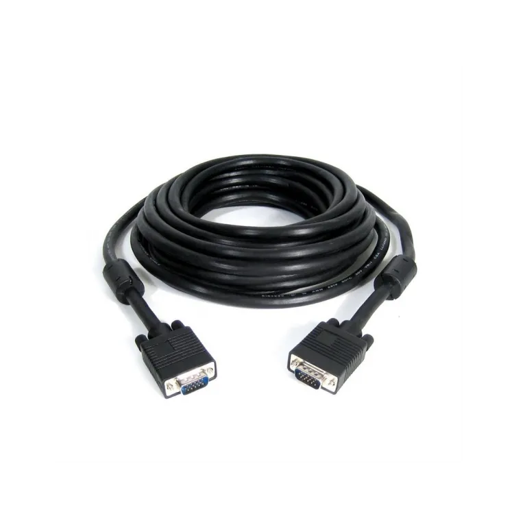 E-GREEN Kabl VGA D-sub M/M 5m HQ sa feritima crni