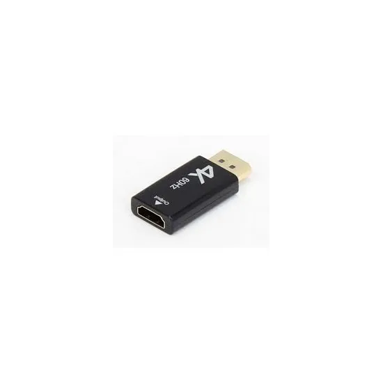 E-GREEN Adapter DisplayPort 1.4 (M)- HDMI 2.0 (F), crni