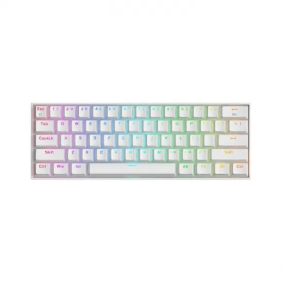 Redragon Tastatura Draconic K530 PRO RGB Mechanical Gaming Keyboard, 2.4G,BT, 60% White