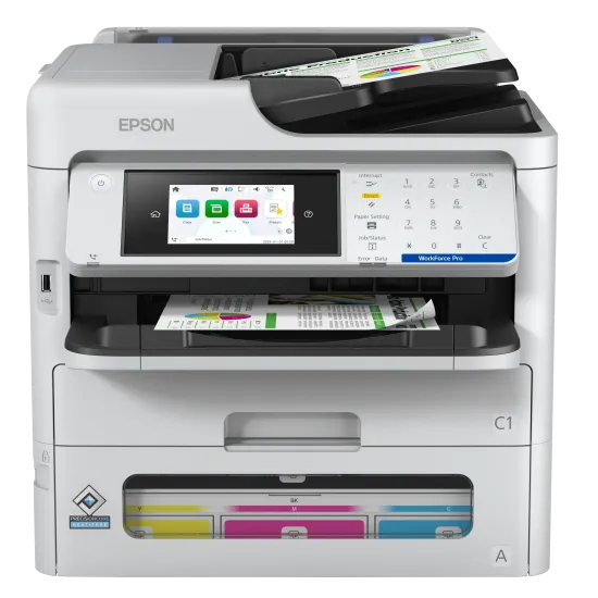 Epson MFP WorkForce Pro EM-C800RDWF (RIPS) 4 in 1 (A4 Color) --- (Print, Scan, Copy, Fax), WRLS, Duplex, ADF, Print 25/25 ppm, F