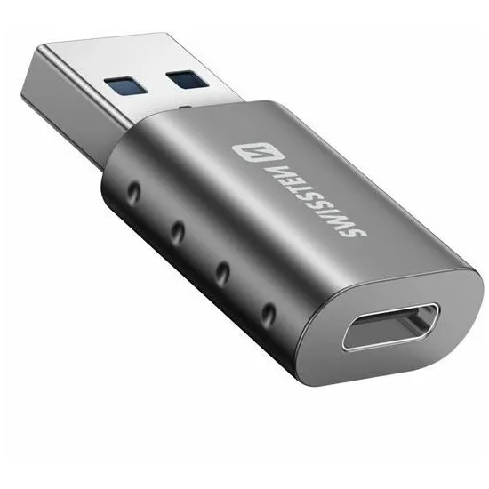 Swissten Adapter USB-A (M) / USB-C (F)