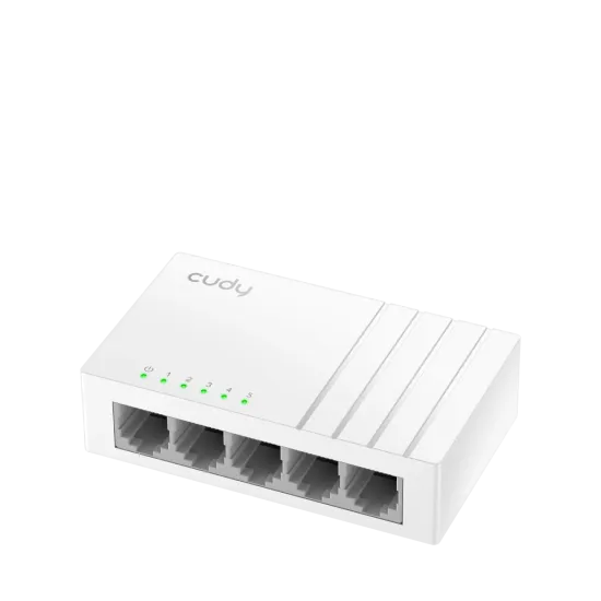 CUDY Switch FS105D, 5x 10/100Mbps RJ45 ports, unmanaged, plug-and-play, desktop/wall-mount