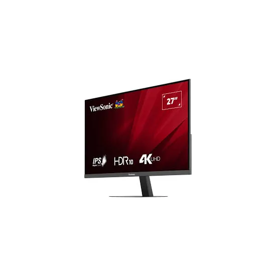 ViewSonic Monitor 27 VA2708-4K-HD, 3840×2160 (4K UHD), SuperClear IPS panel, 60Hz, 4 ms, 1200:1, 250 cd/m², 2x HDMI + DisplayPor