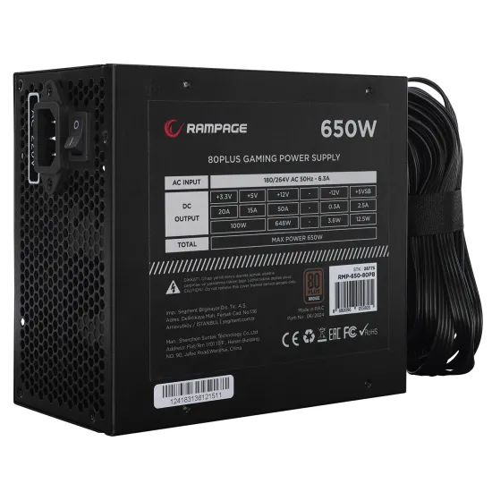Rampage Napajanje RMP-650-80PB 650W 80+ Bronze