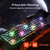 Redragon Tastatura Netherbane K521 RGB Wired Black Gaming
