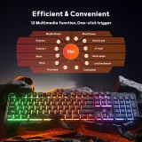 Redragon Tastatura Netherbane K521 RGB Wired Black Gaming