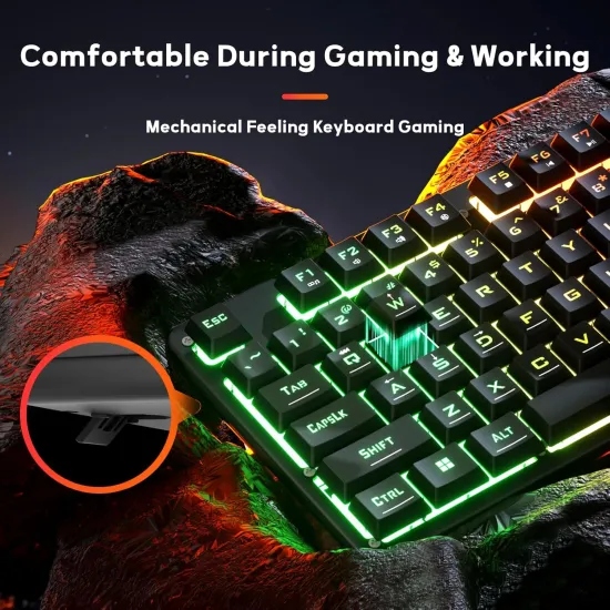 Redragon Tastatura Netherbane K521 RGB Wired Black Gaming