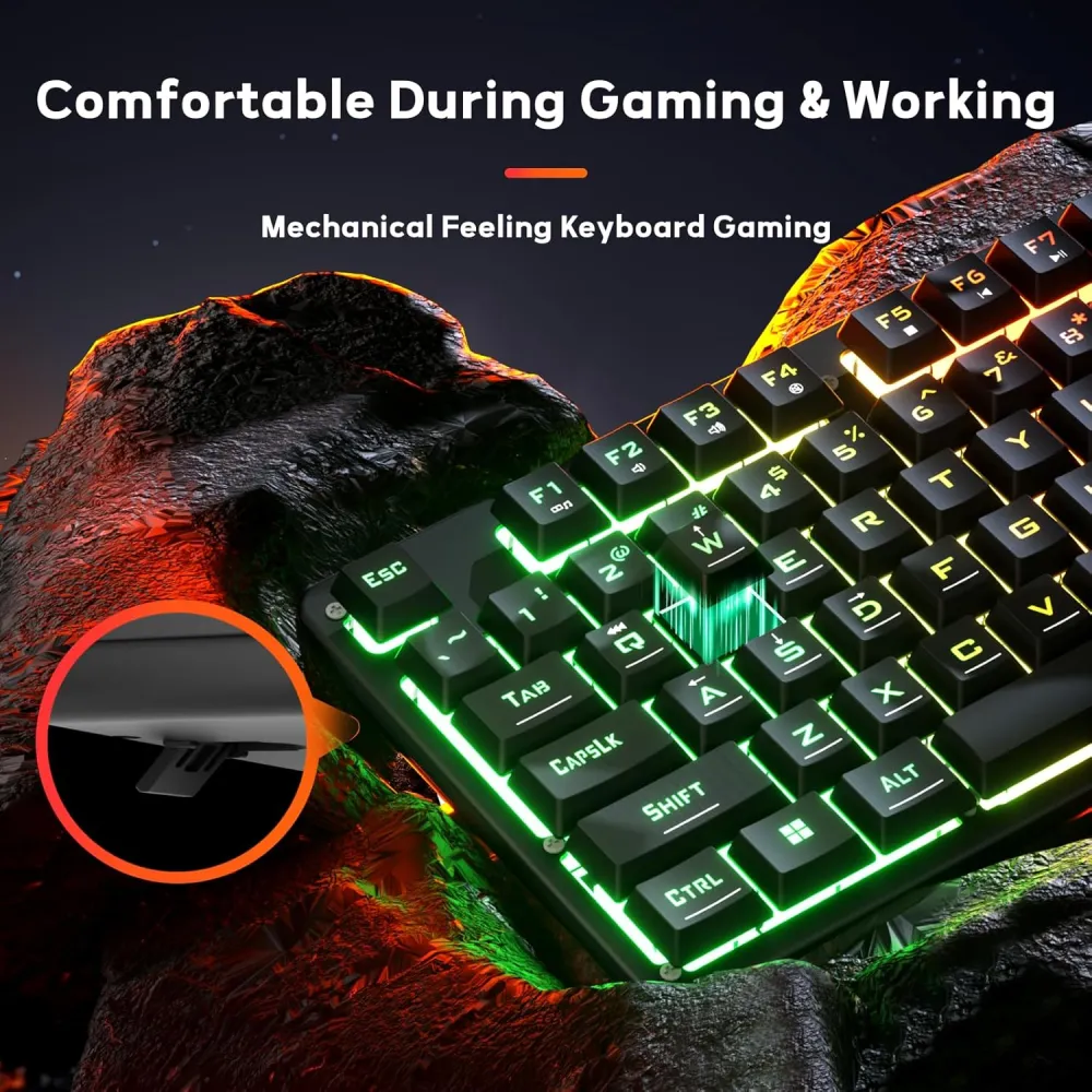 Redragon Tastatura Netherbane K521 RGB Wired Black Gaming