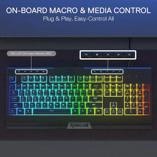 Redragon Tastatura Shiva Lite K525 RGB Gaming