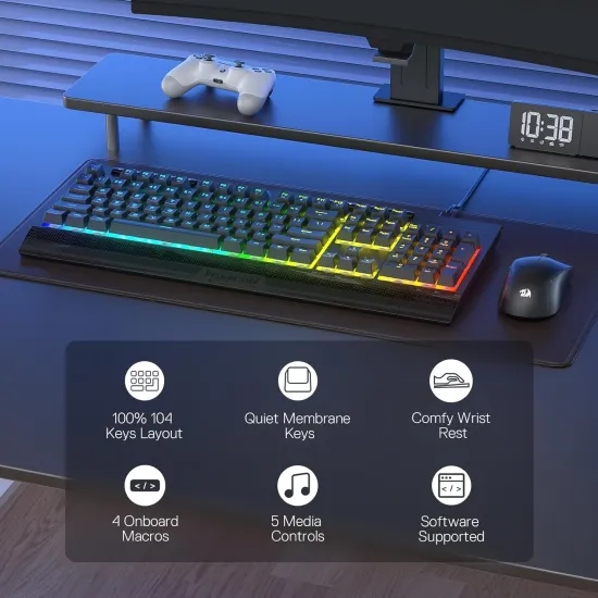 Redragon Tastatura Shiva Lite K525 RGB Gaming