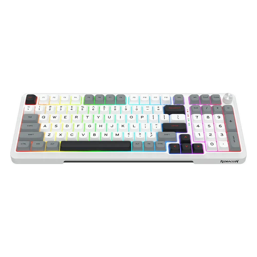 Redragon Tastatura Bragi Pro MK688 Wired&2.4G&BT White