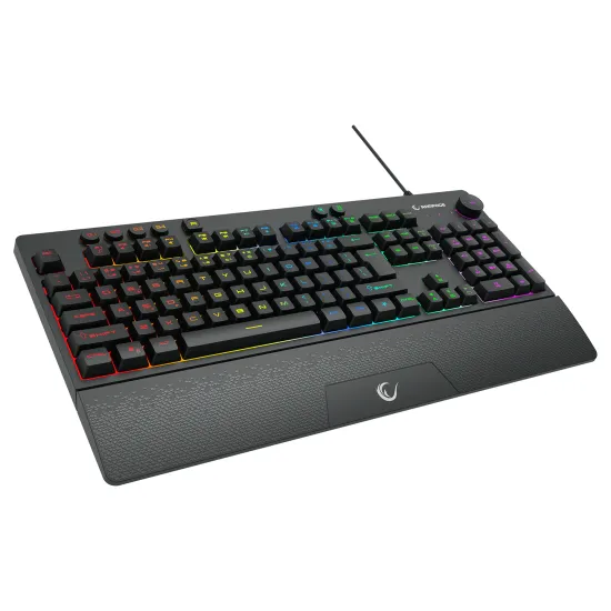 Rampage Tastatura KB-GX65 SIMULA USB RGB 4 Macro Key English Layout Wrist Rest Gaming