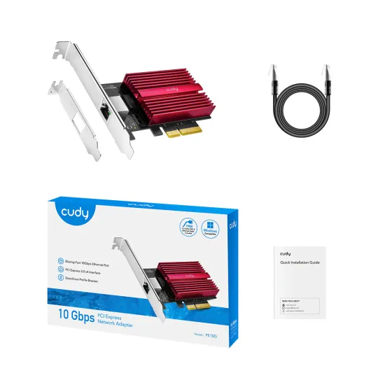 CUDY Mrezna kartica PE10G 10G 10/100/1000/10000 PCIe Adapter